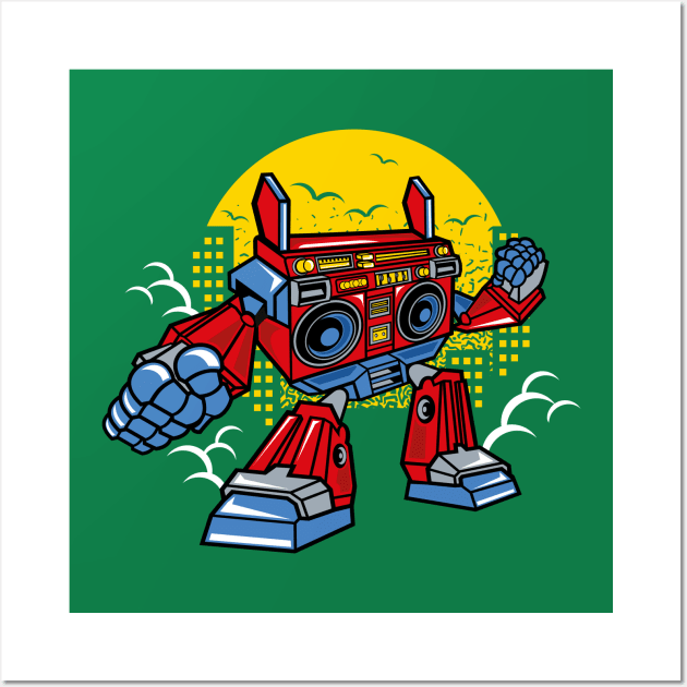 Boombox-Transformer by WOOF SHIRT Wall Art by WOOFSHIRT